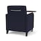 Lesro Siena Lounge Reception Guest Chair W/ Swivel Tablet, 27 in W 29.5 in L 32.5 in H SN1101 - alternate 2